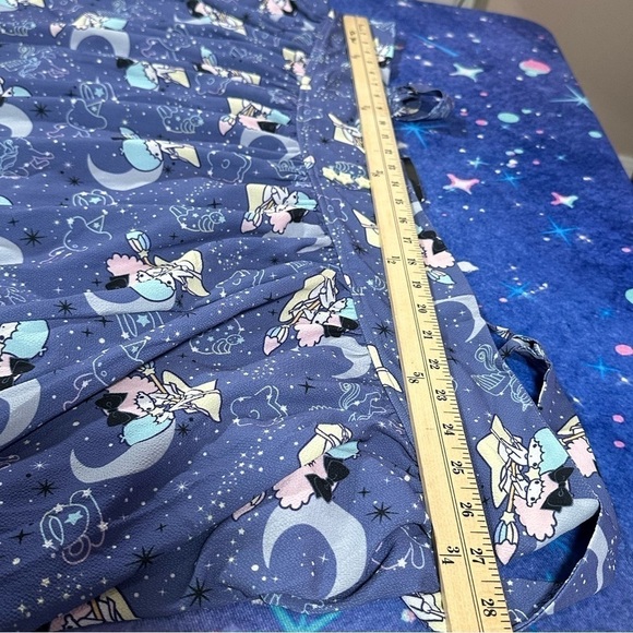 Little Twin Stars Sanrio Celestial Night Suspender Skirt Overall Dress Plus Sz 5 - Picture 11 of 16